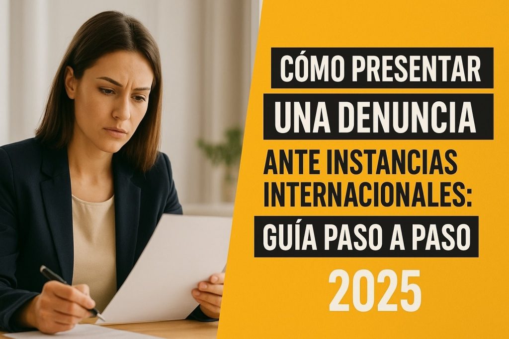 Cómo Presentar una Denuncia ante Instancias Internacionales: Guía Paso a Paso 2025