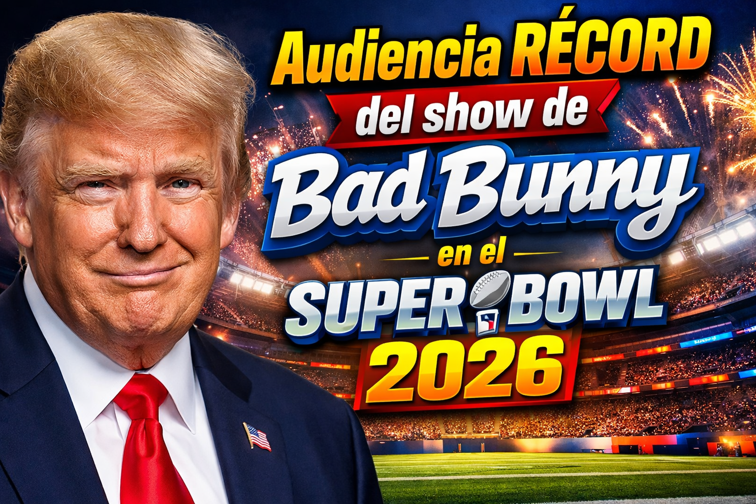 Audiencia récord del show de Bad Bunny en el Super Bowl 2026 cifras, impacto y polémica global