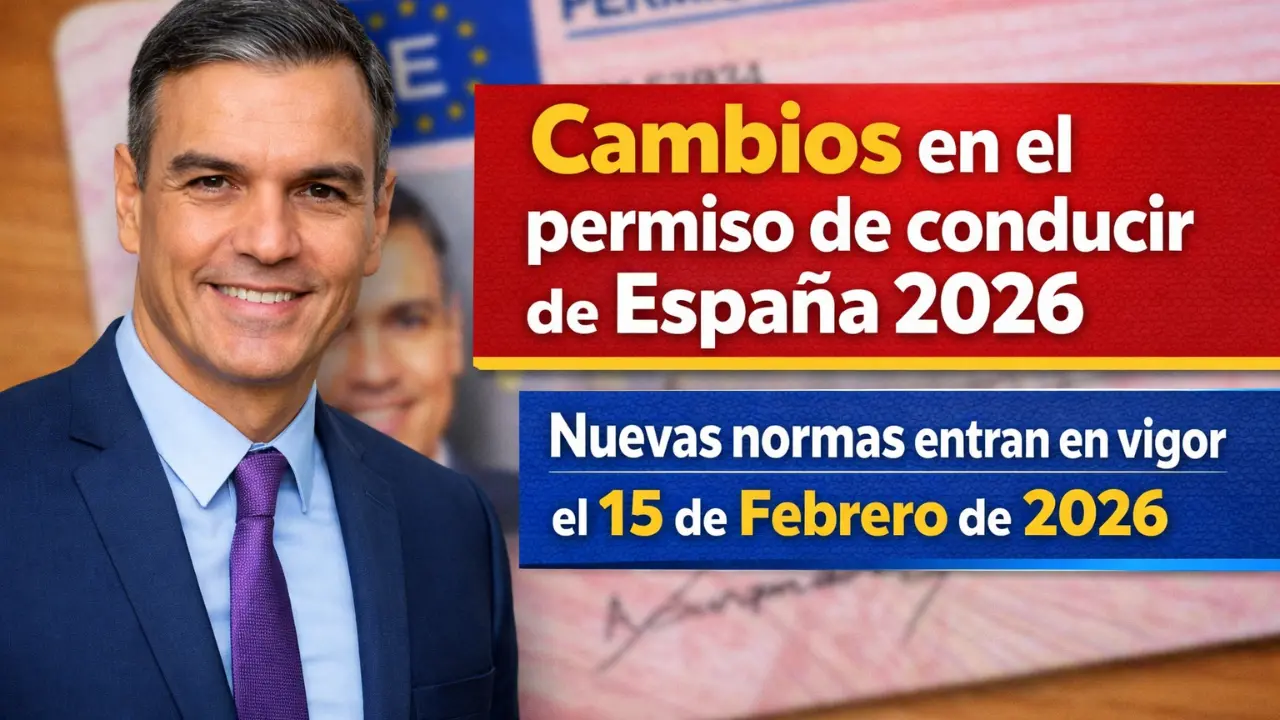 Cambios en el permiso de conducir de España 2026 – Nuevas normas entran en vigor el 15 de Febrero de 2026