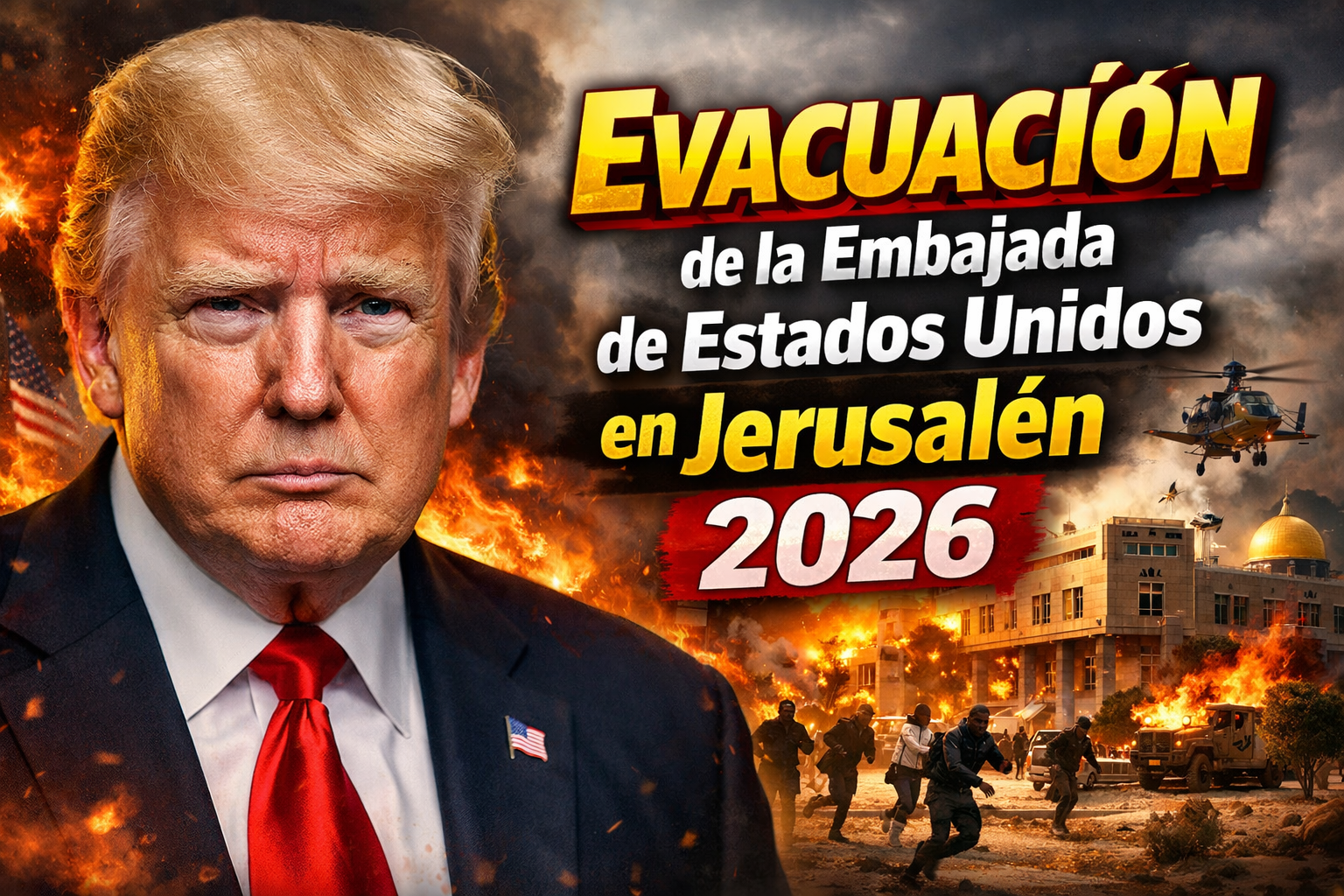 Evacuación de la Embajada de Estados Unidos en Jerusalén 2026 Refuerzan Seguridad Diplomática y Vuelos de Emergencia