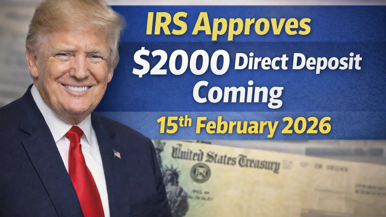 IRS Approves 2000 Direct Deposit Coming 15th February 2026 Know Eligibility, Payment Dates & IRS Instructions