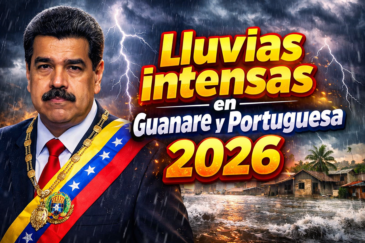 Lluvias intensas en Guanare y Portuguesa 2026 emergencia por aumento del cauce y rescates