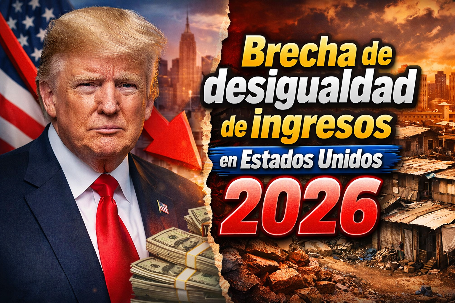 Brecha de desigualdad de ingresos en Estados Unidos 2026 impacto de la fiscalidad progresiva en la riqueza personal