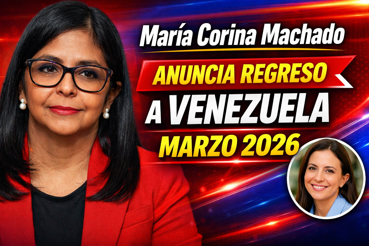 María Corina Machado anuncia regreso a Venezuela en marzo 2026 Nobel de la Paz lidera transición y nuevas elecciones