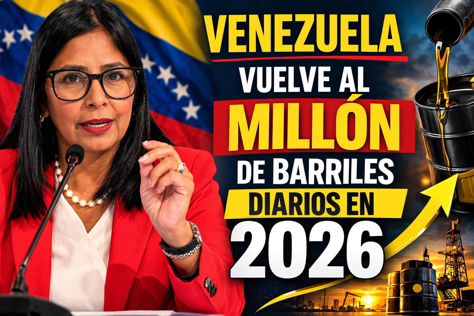 Venezuela vuelve al millón de barriles diarios en 2026 repunte del petróleo impulsa la economía