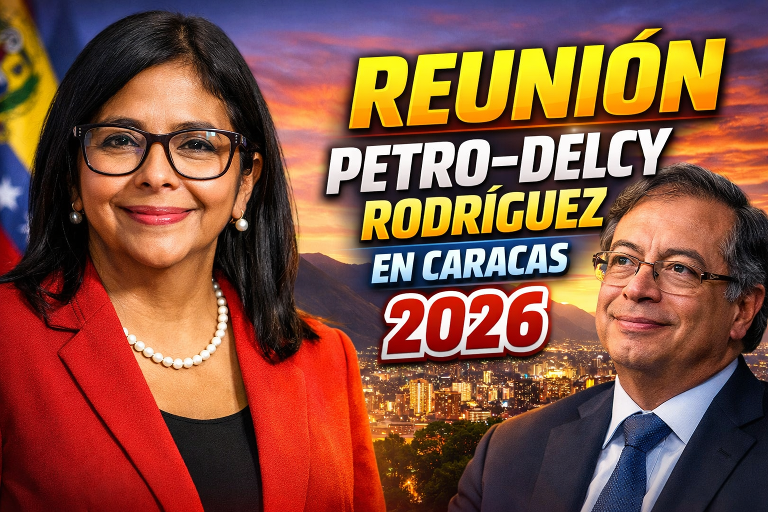 Reunión Petro–Delcy Rodríguez en Caracas 2026 acuerdos comerciales y cooperación económica entre Colombia y Venezuela